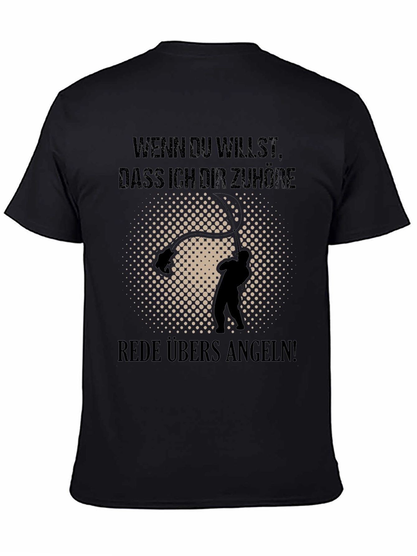 Funny Angling T-Shirt - Rede Ubers Angeln!