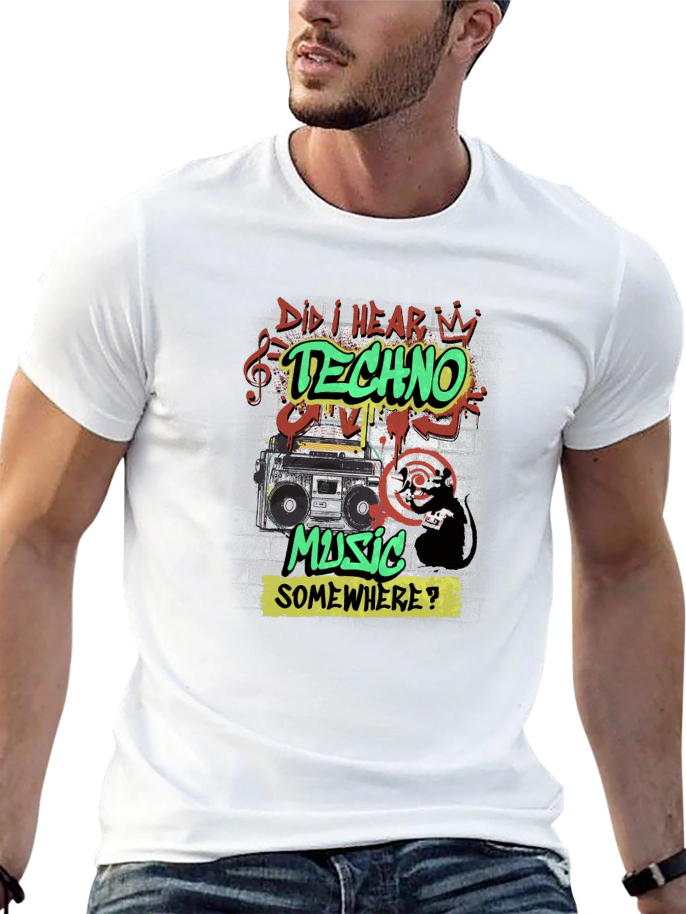 Techno Music Graphic Tee