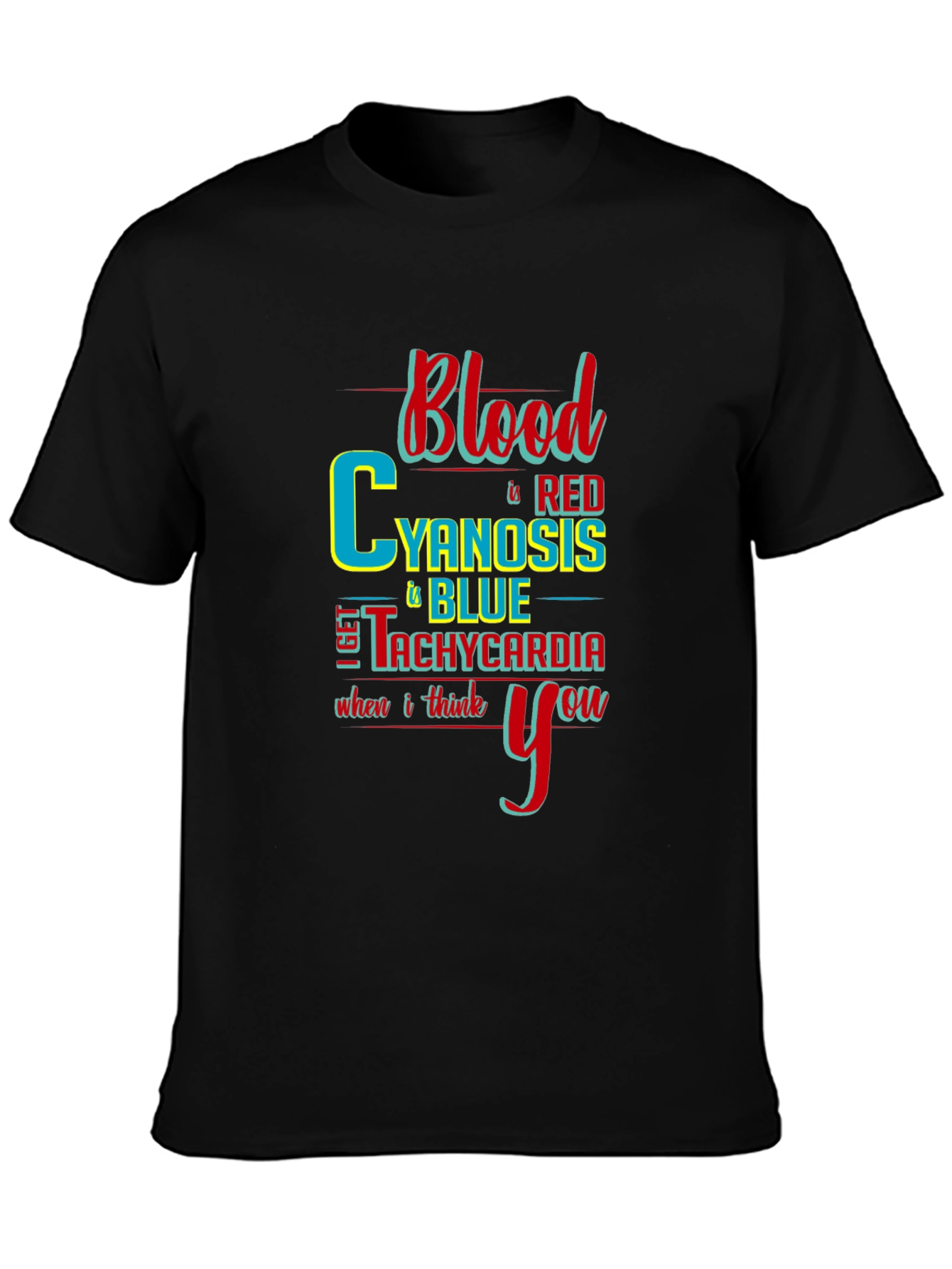 Blood Cyanosis Tachycardia Graphic T-Shirt
