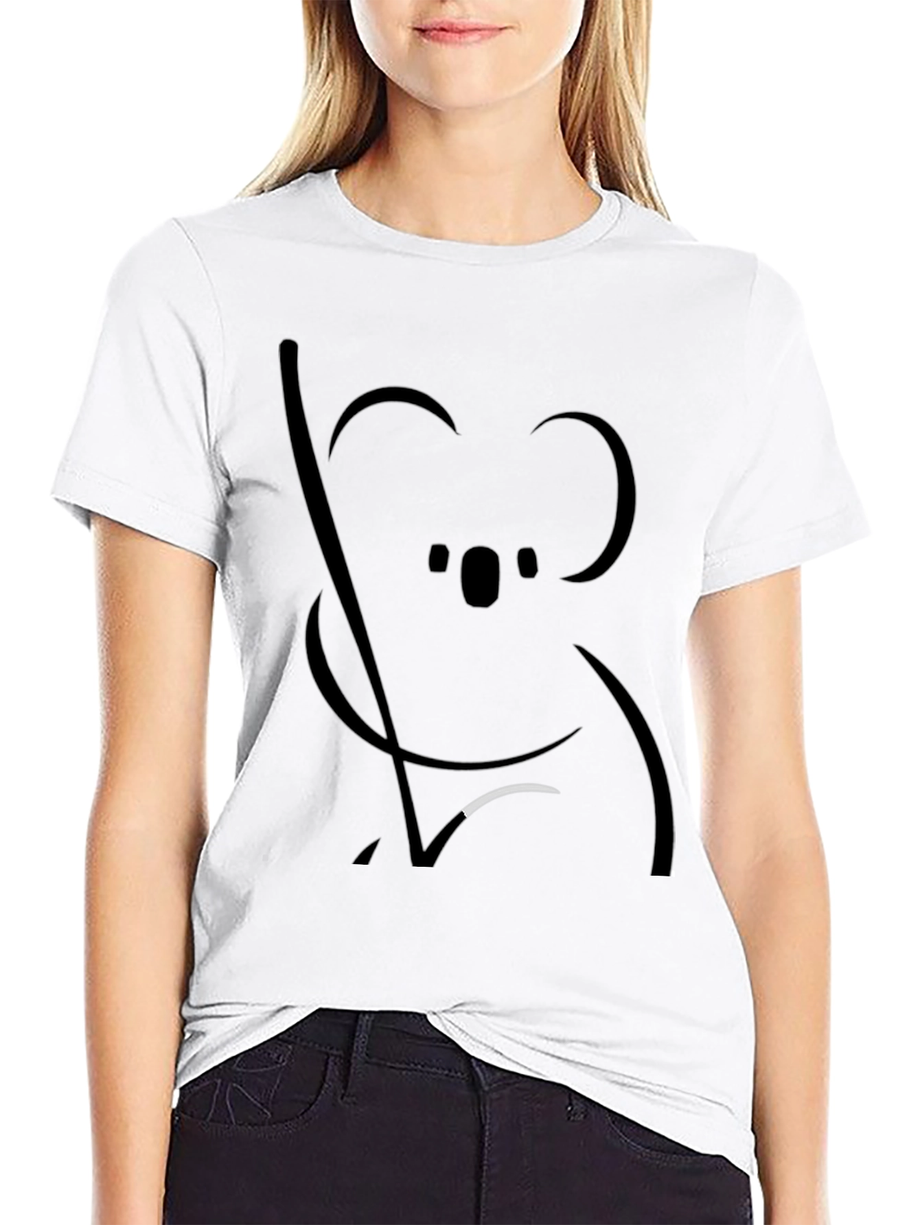 Koala Graphic Black T-Shirt - Unisex