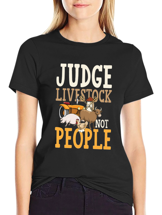Judge Livestock Not People Graphic Tee