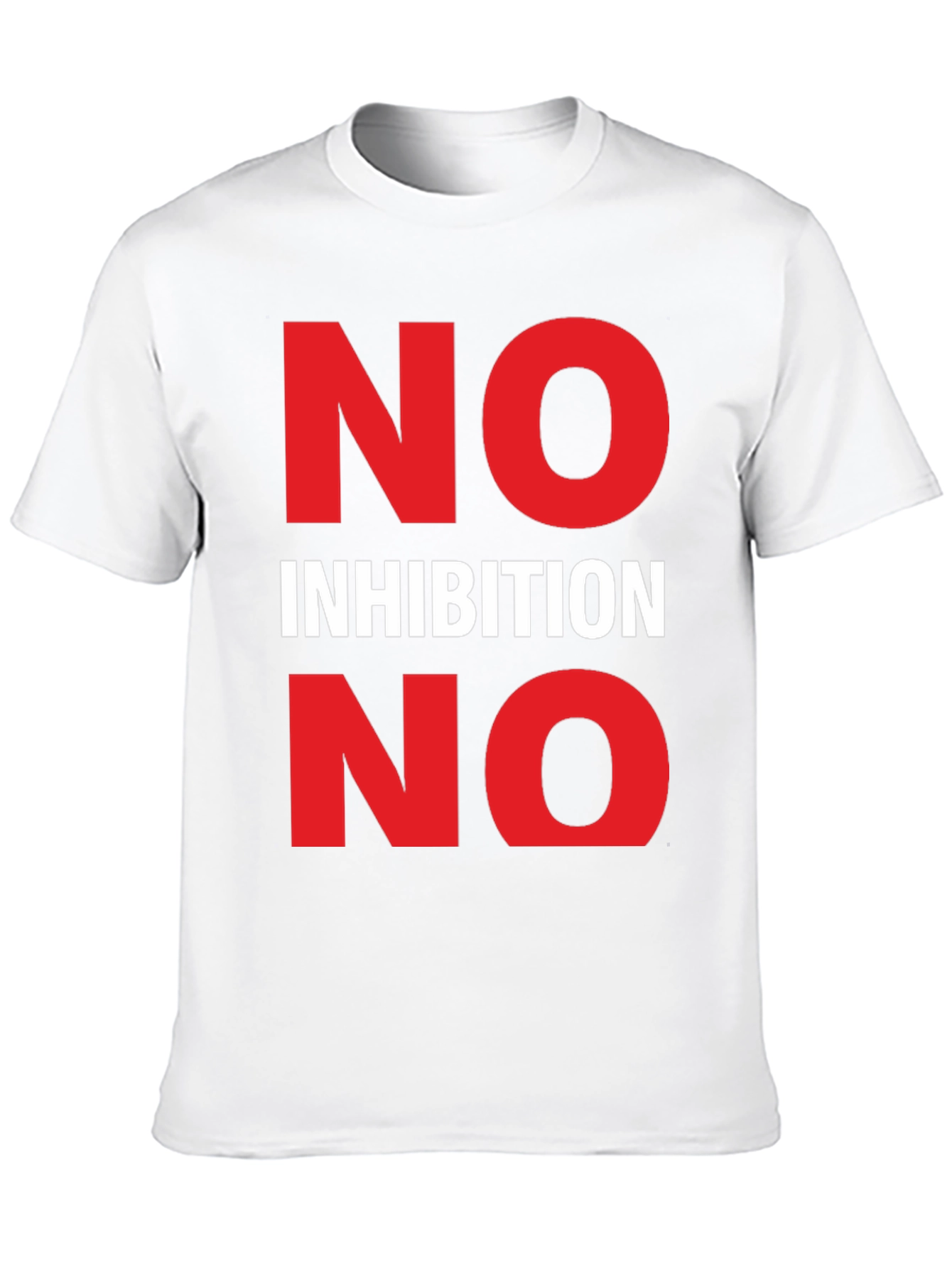 No Inhibition Graphic Tee - Bold Statement T-Shirt