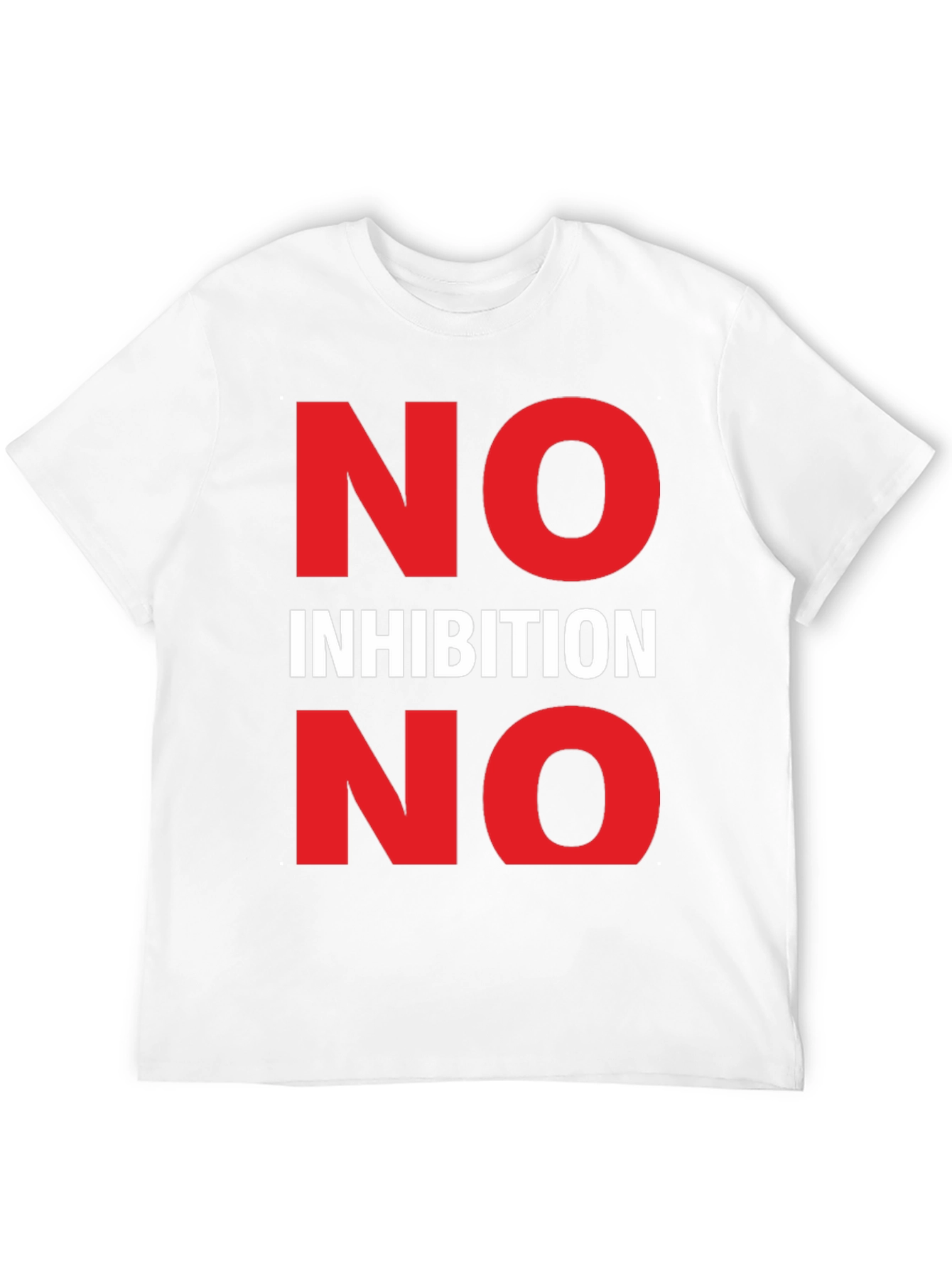 No Inhibition Graphic Tee - Bold Statement T-Shirt