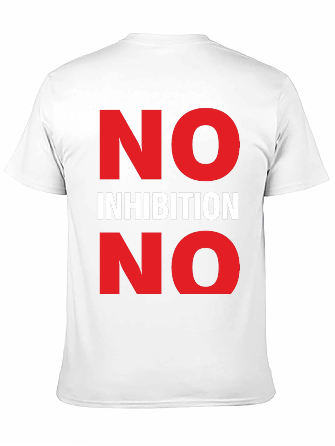 No Inhibition Graphic Tee - Bold Statement T-Shirt
