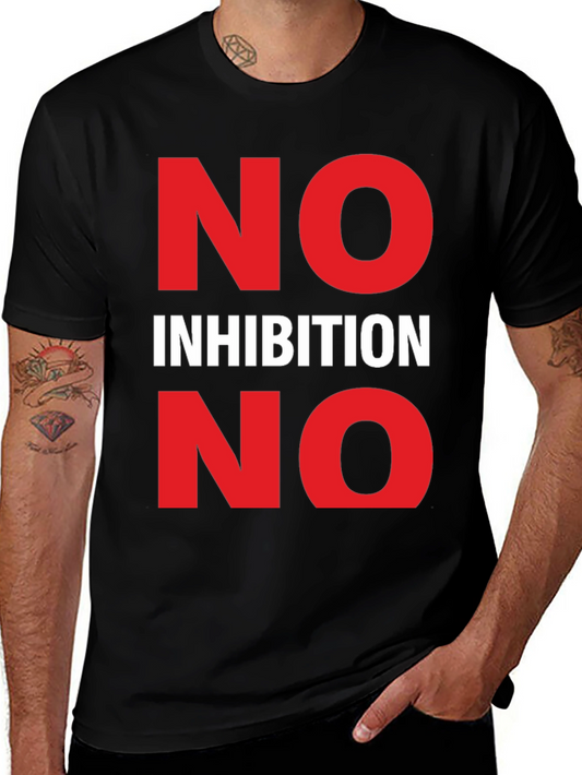 No Inhibition Graphic Tee - Bold Statement T-Shirt