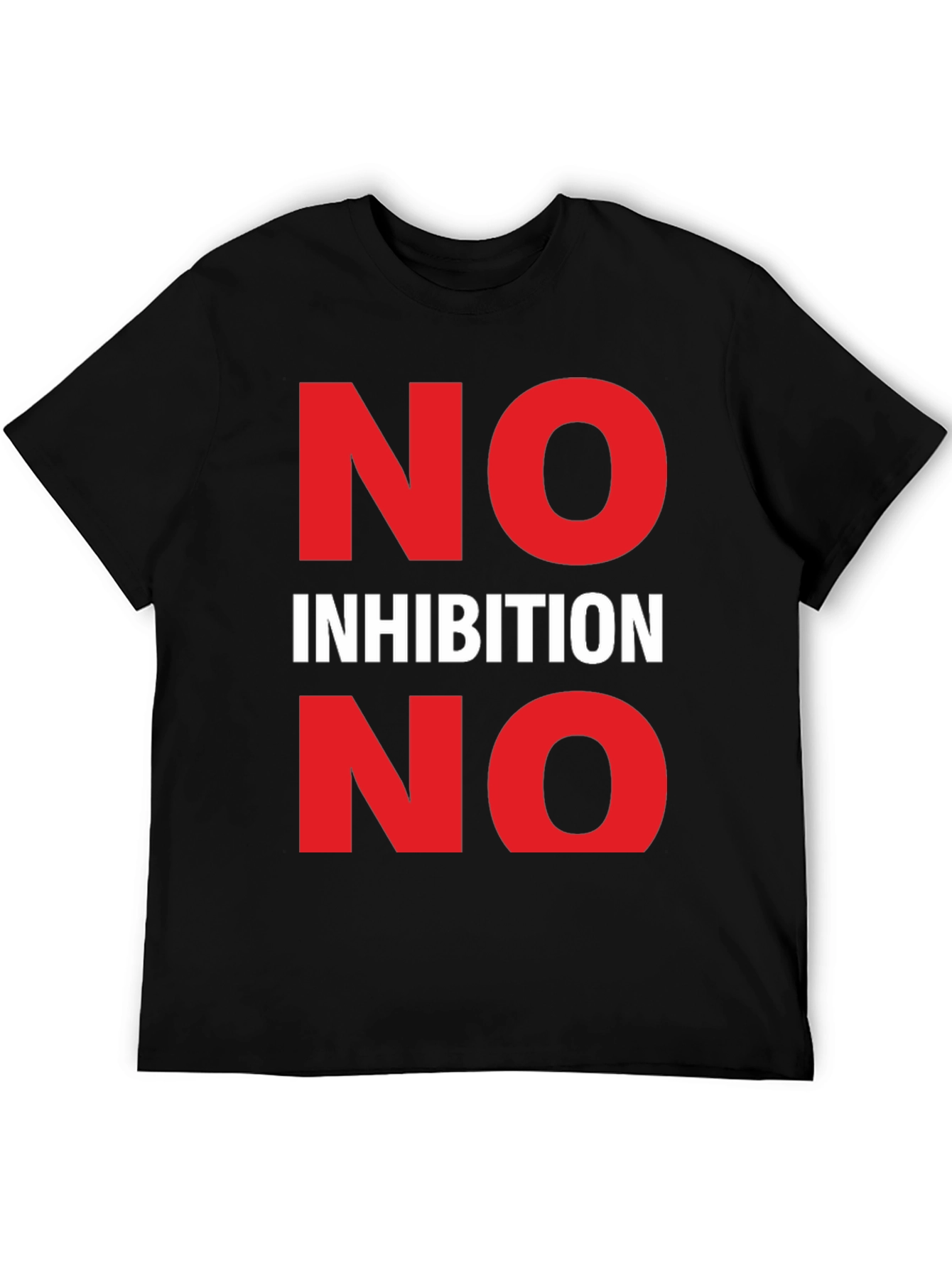 No Inhibition Graphic Tee - Bold Statement T-Shirt