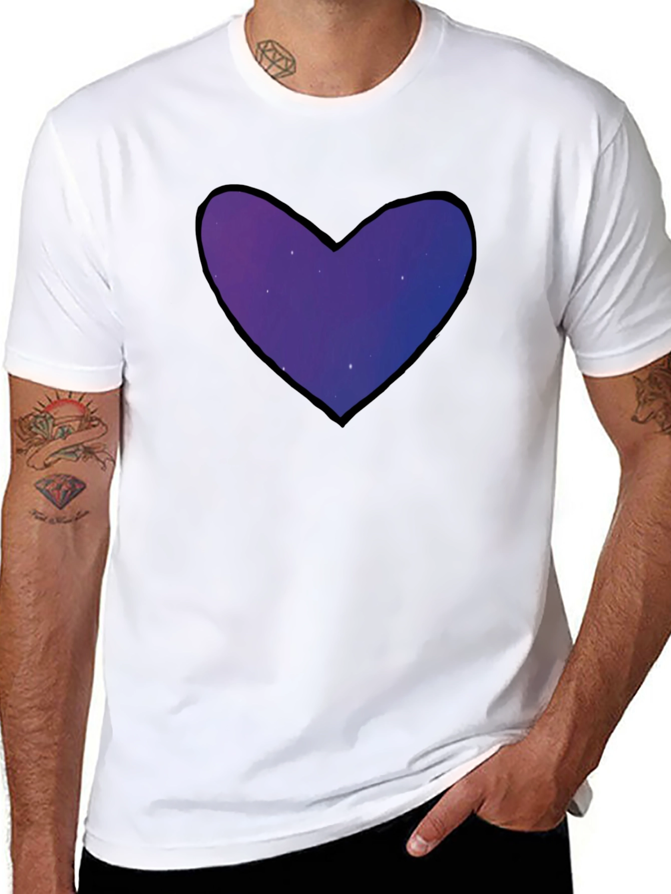 Galaxy Heart T-Shirt - Stylish & Unique