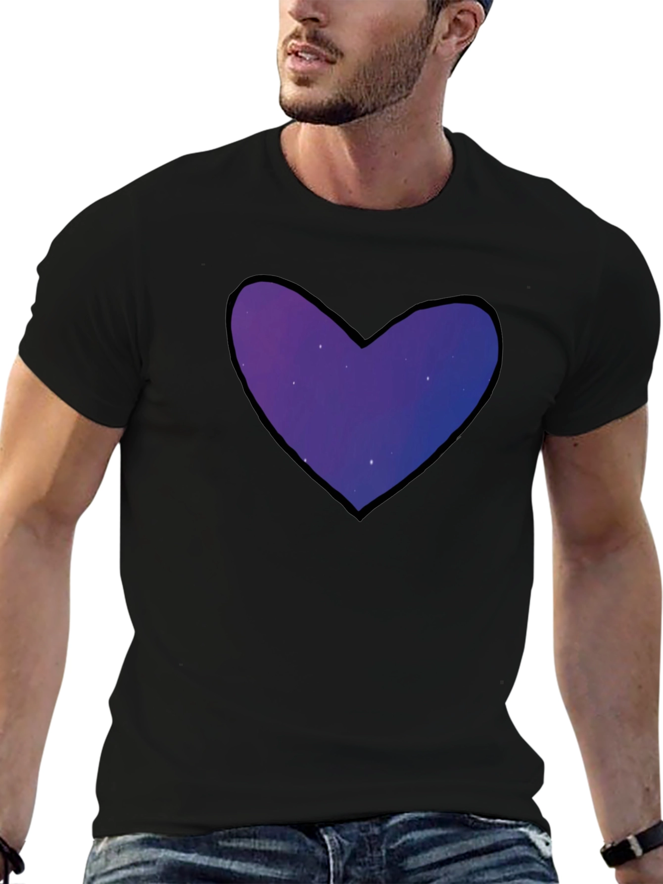 Galaxy Heart T-Shirt - Stylish & Unique