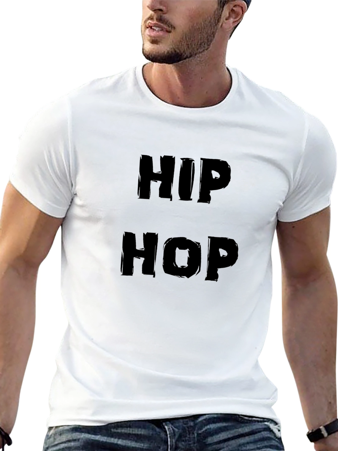 Hip Hop Graphic Black T-Shirt