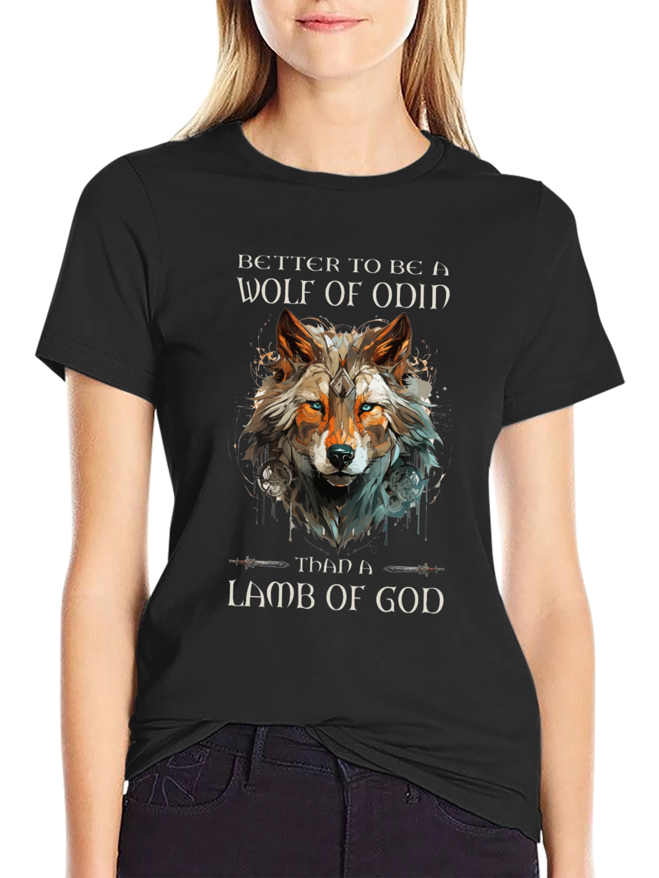 Wolf of Odin Graphic T-Shirt