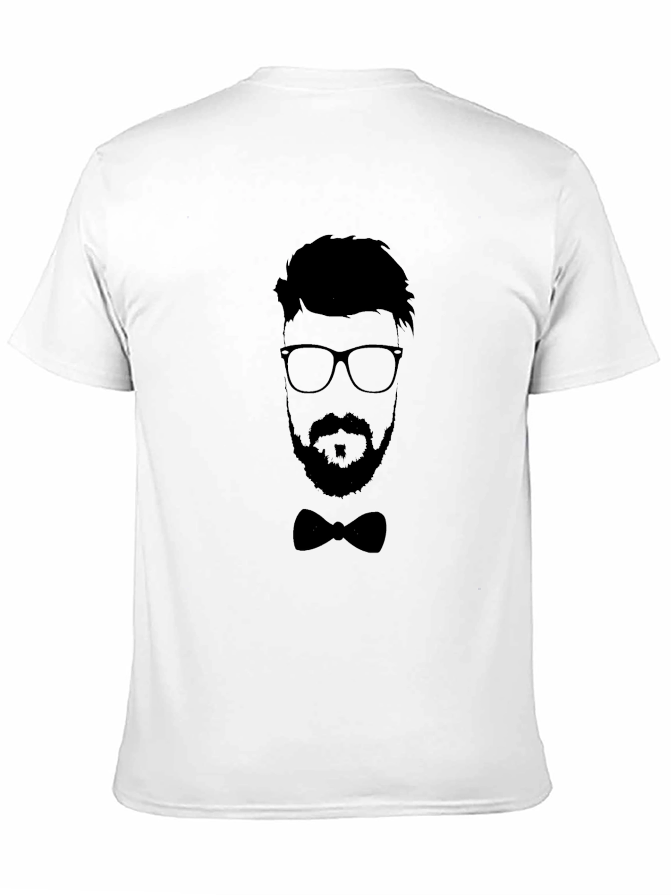 Mens Black Silhouette Graphic Tee - Smart Casual