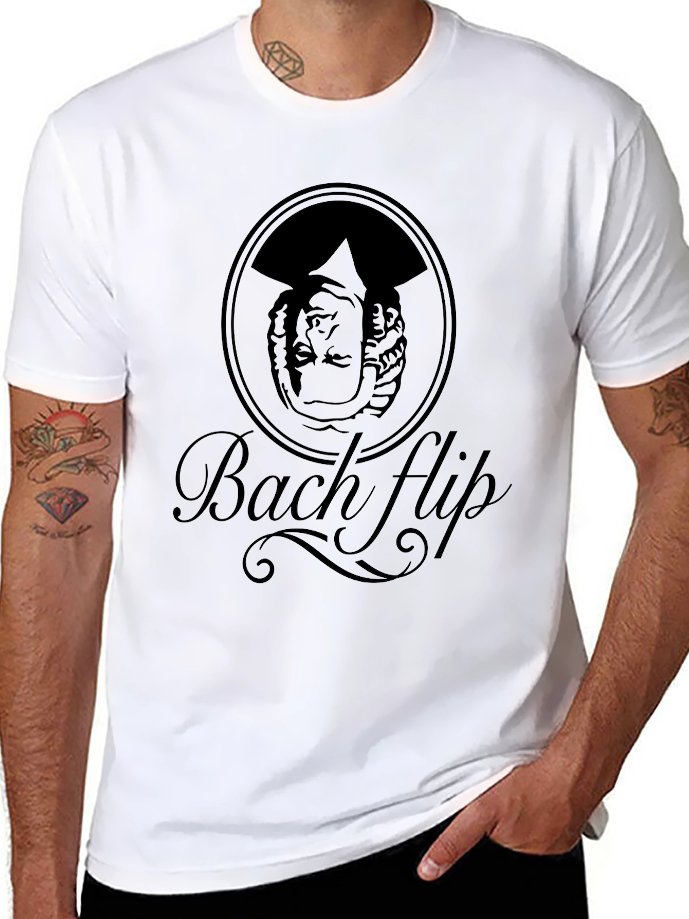 Bach Flip T-Shirt - Black