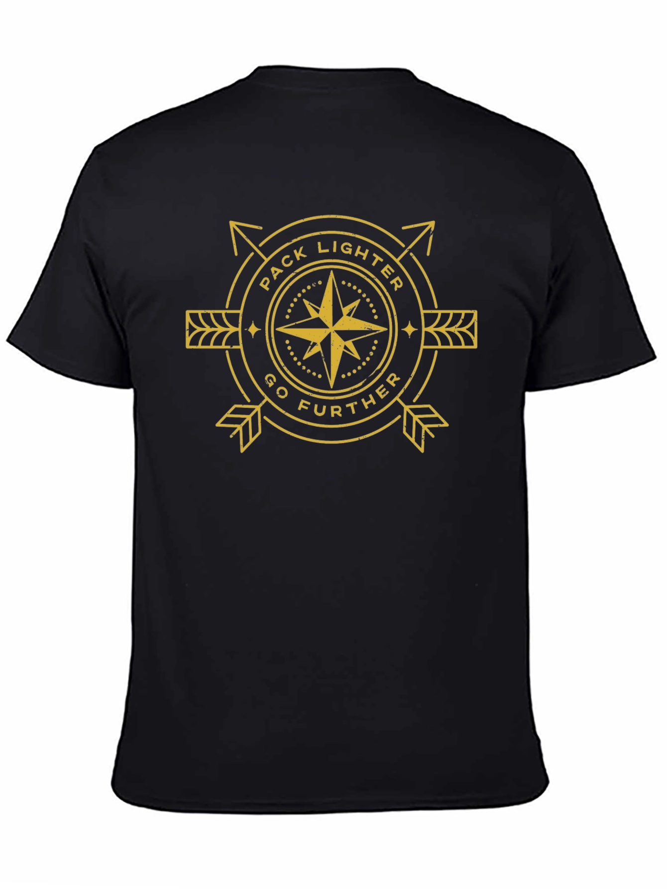 Pack Lighter Go Further Black Graphic Tee