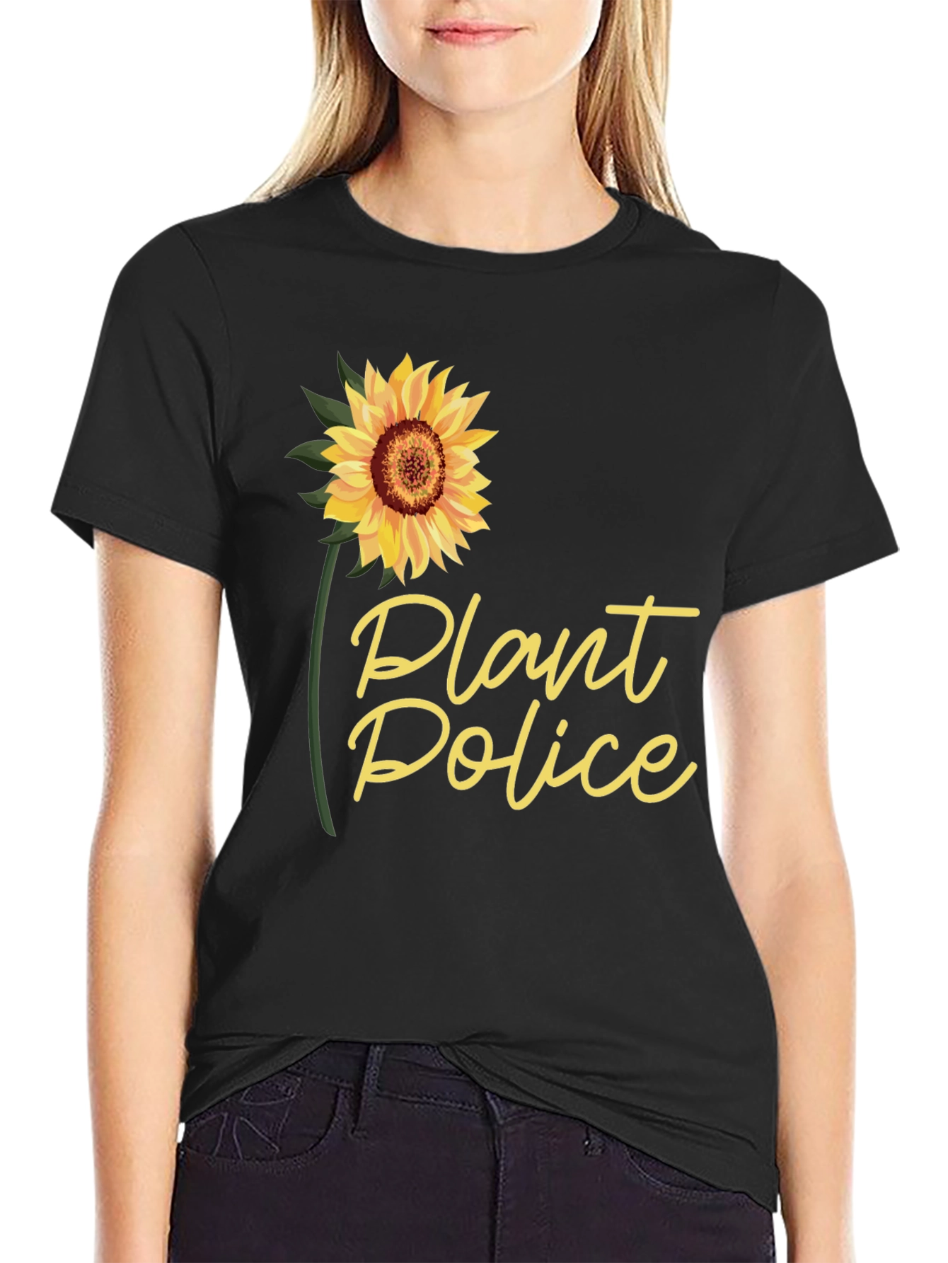 Plant Police Sunflower Graphic T-Shirt