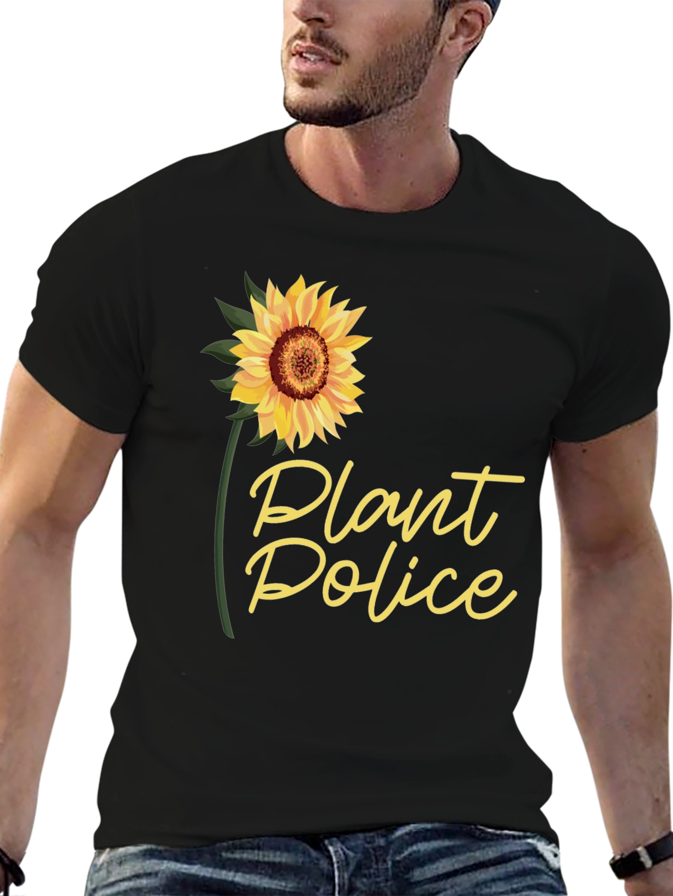 Plant Police Sunflower Graphic T-Shirt