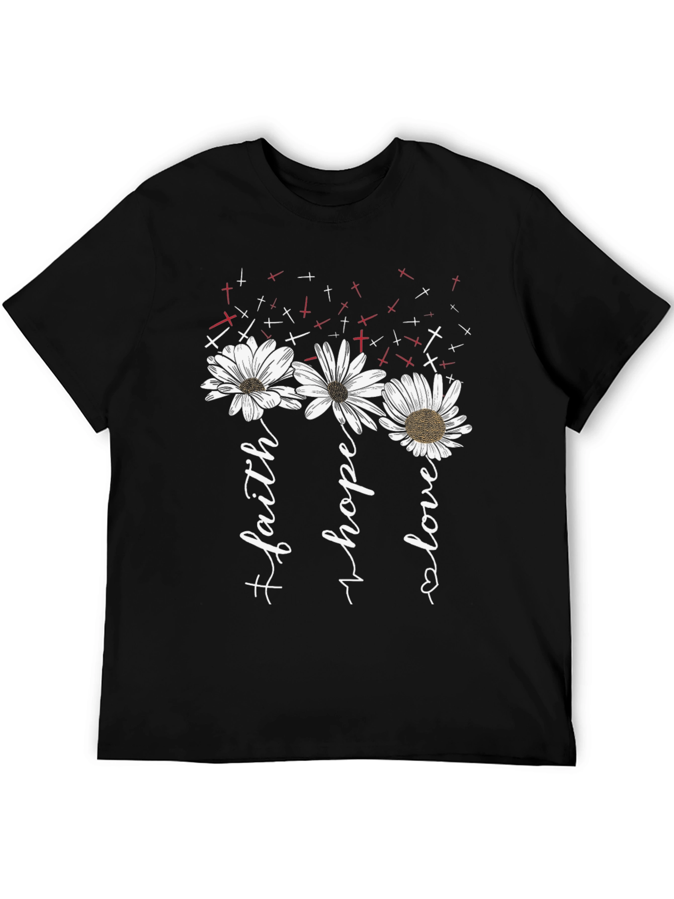 Faith Hope Love Daisy Graphic Tee