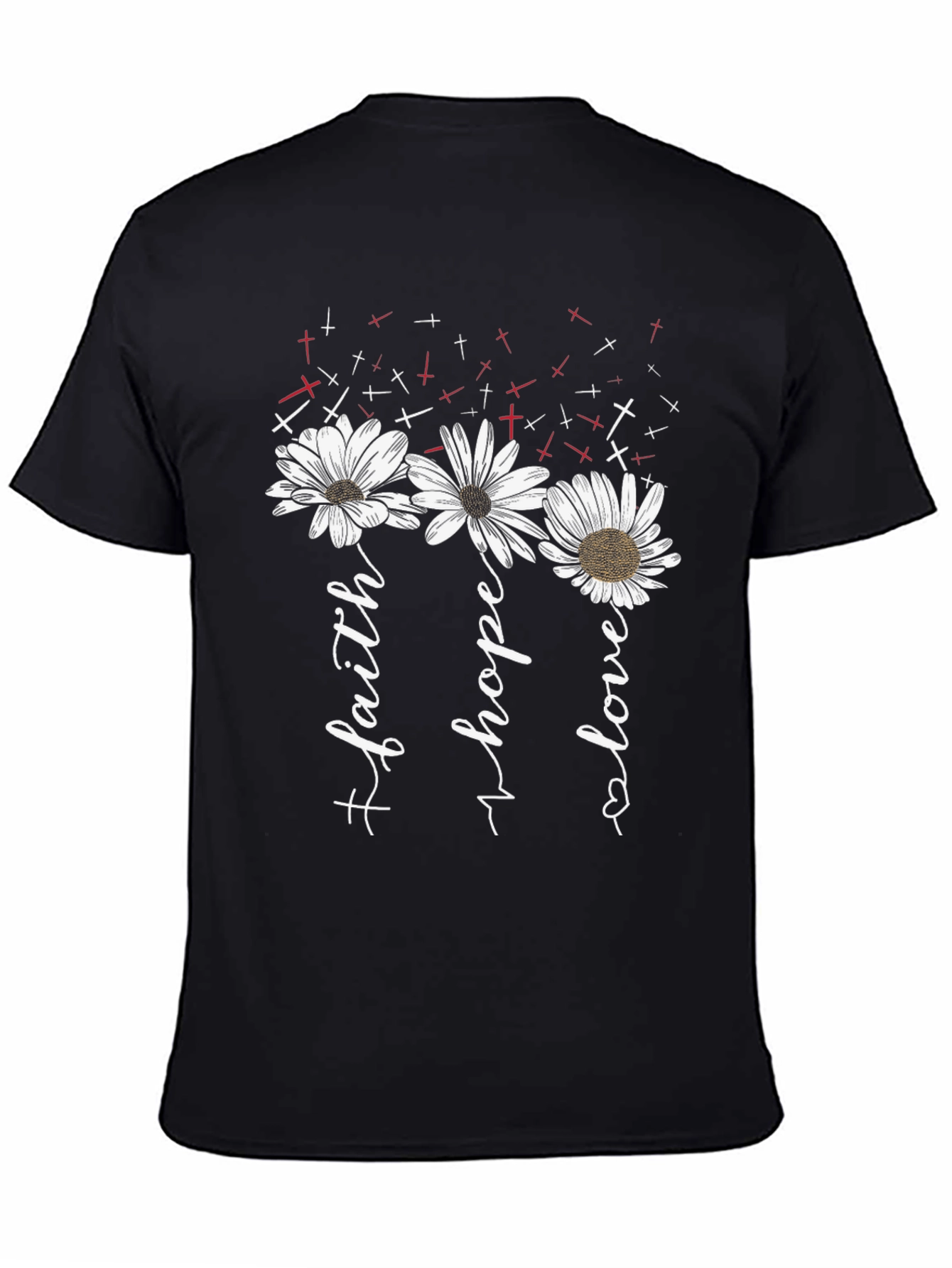 Faith Hope Love Daisy Graphic Tee