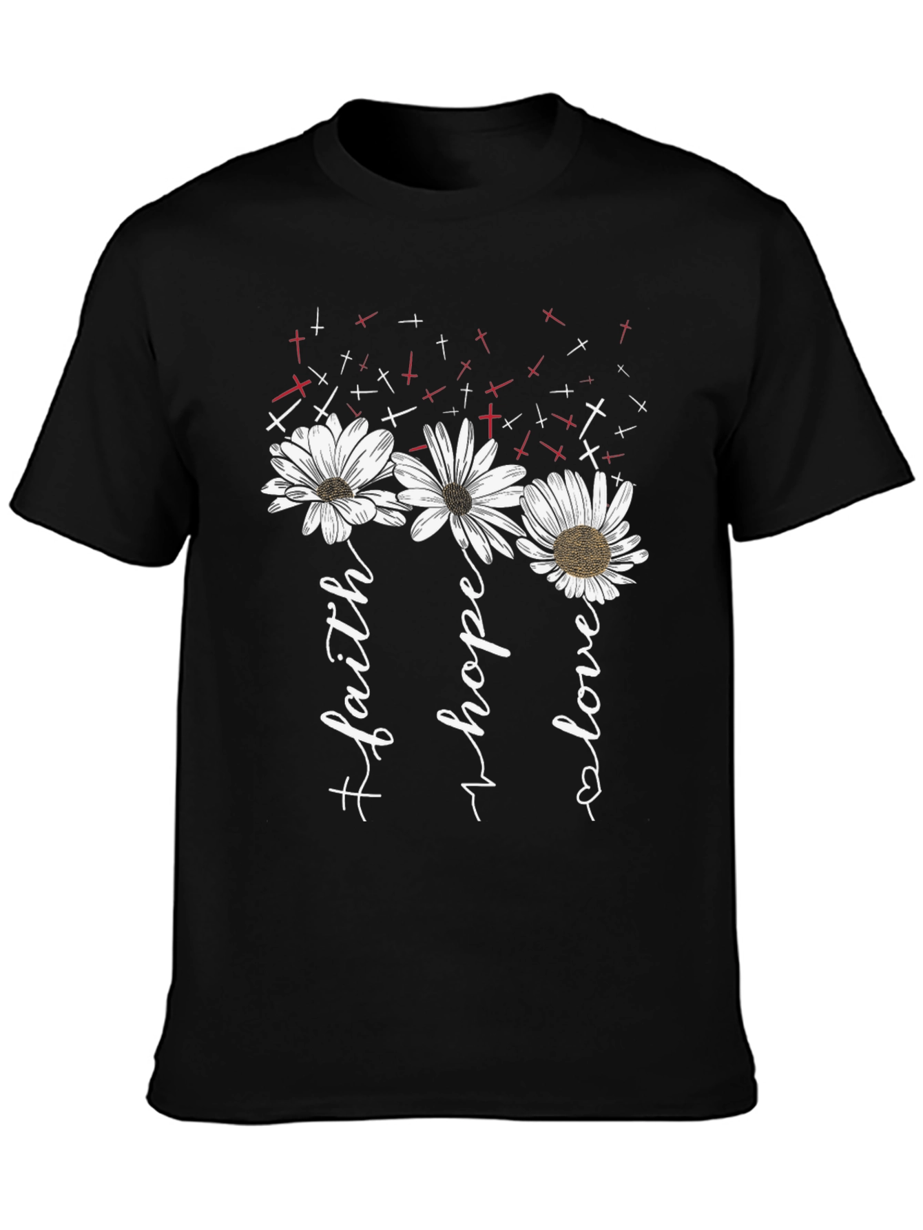 Faith Hope Love Daisy Graphic Tee