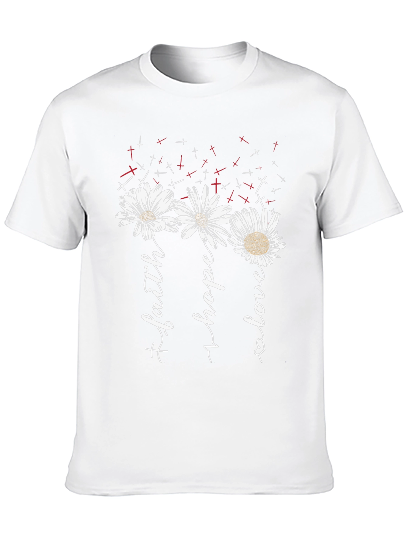 Faith Hope Love Daisy Graphic Tee