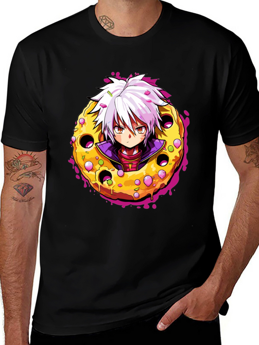 Anime Donut T-Shirt - Unique Graphic Tee