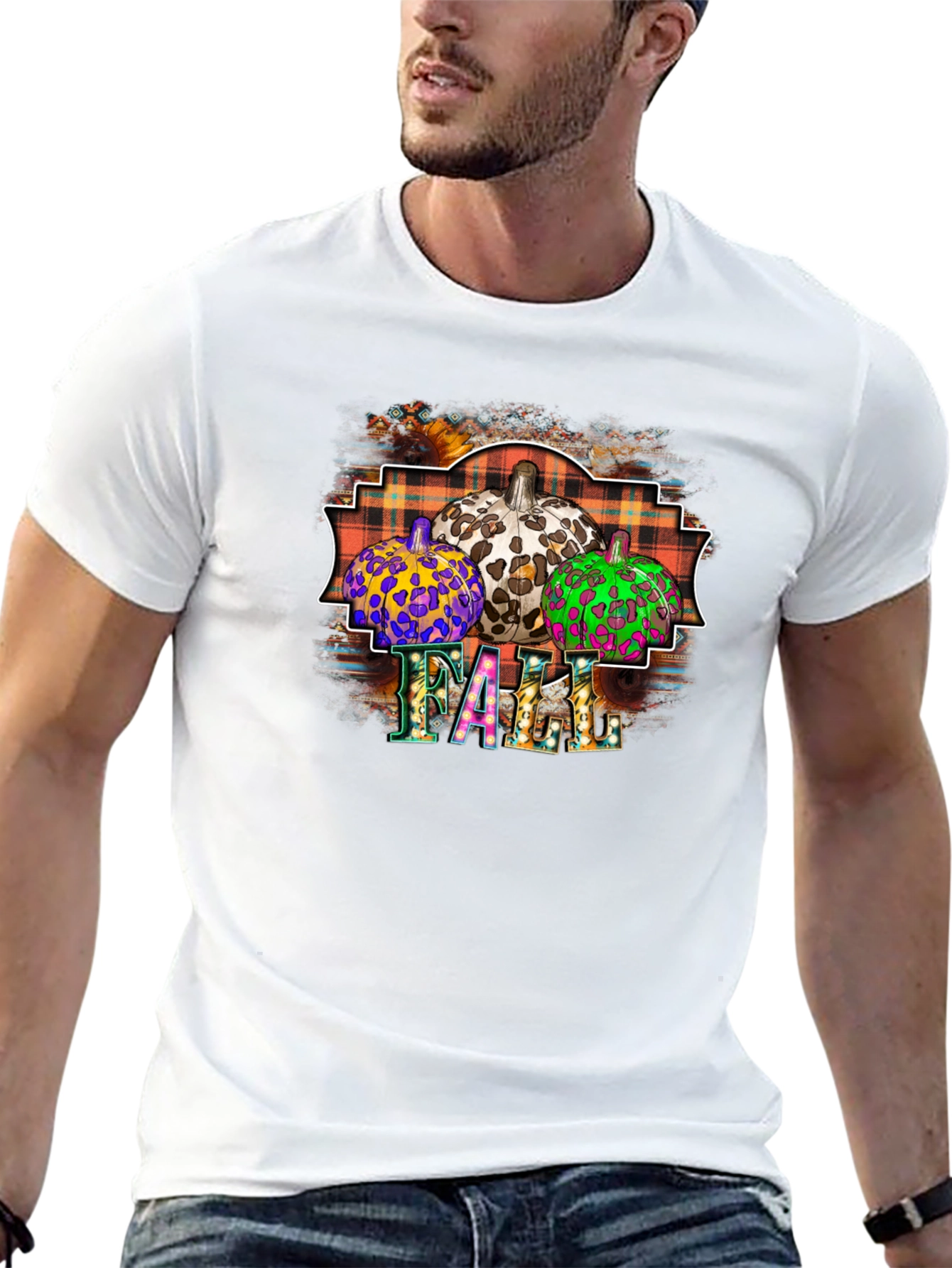 Festive Fall Pumpkin Patch Graphic Tee
