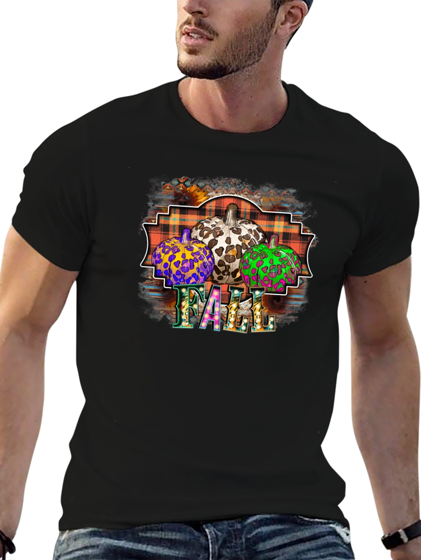 Festive Fall Pumpkin Patch Graphic Tee