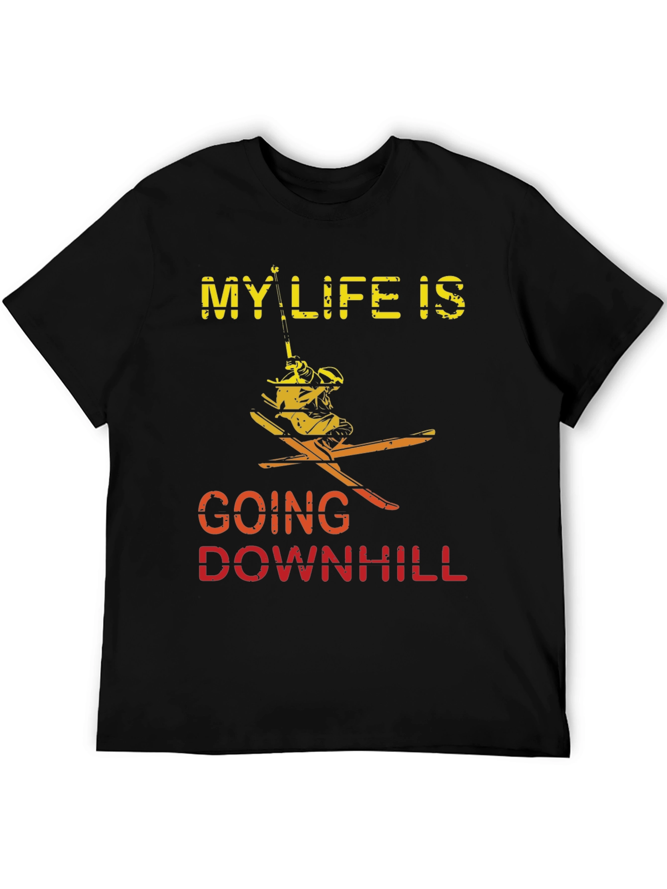 My Life Is Going Downhill Skiing T-Shirt