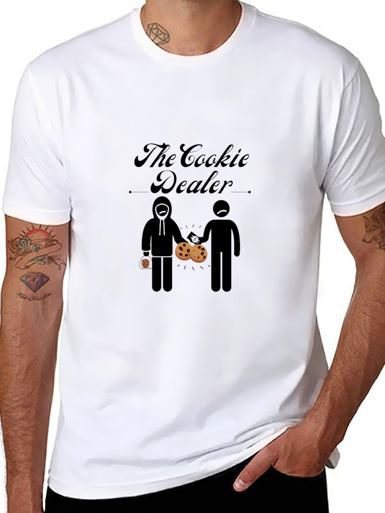 The Cookie Dealer Black Graphic T-Shirt