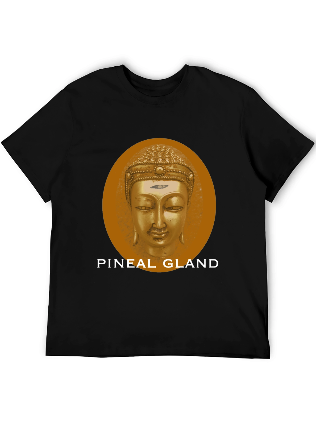 Pineal Gland Buddha Head Graphic Tee - Black