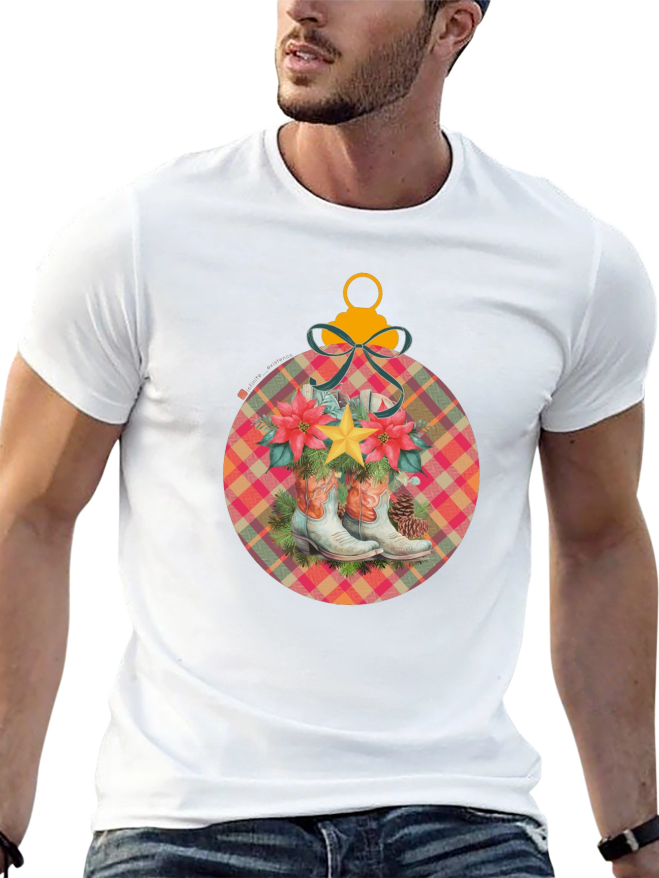 Cowboy Christmas Ornament T-Shirt