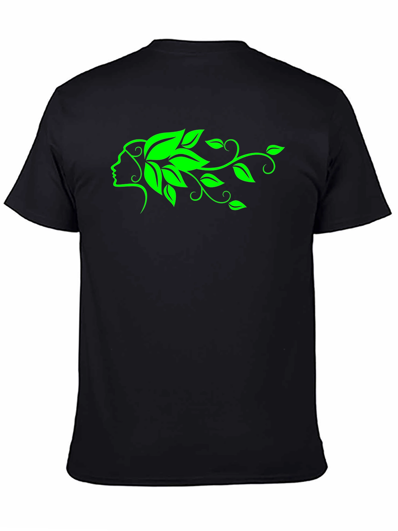 Green Goddess Black T-Shirt