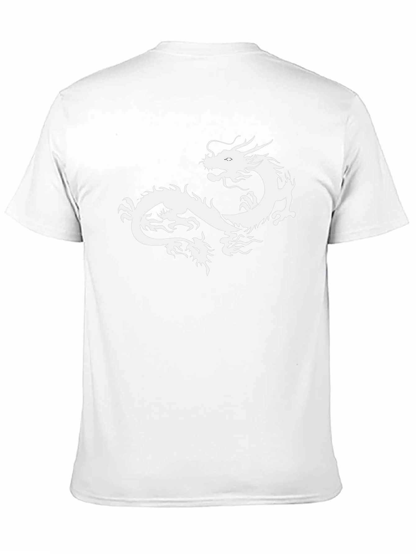 Black Dragon Graphic Tee - Mens Crew Neck T-Shirt