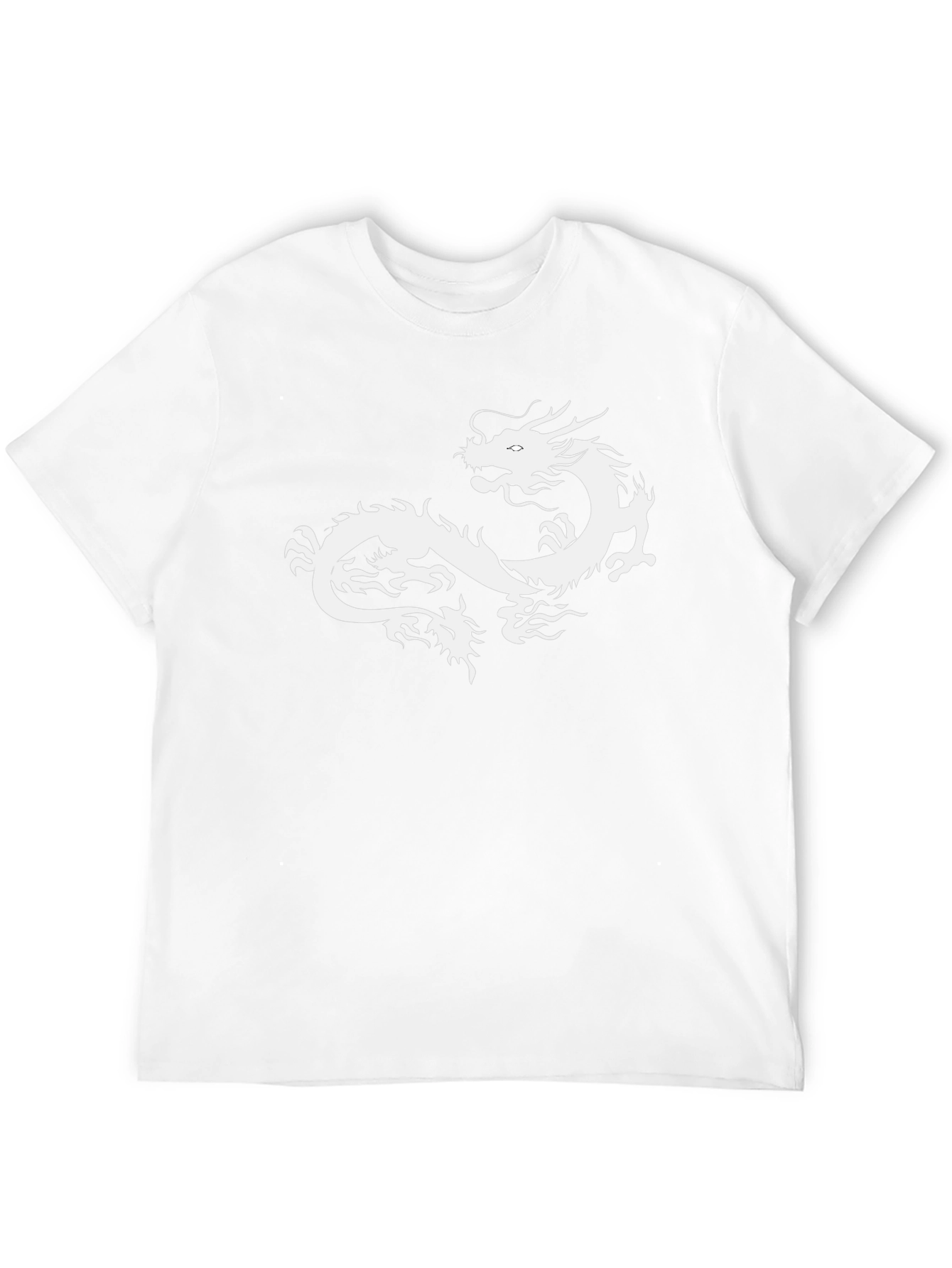 Black Dragon Graphic Tee - Mens Crew Neck T-Shirt