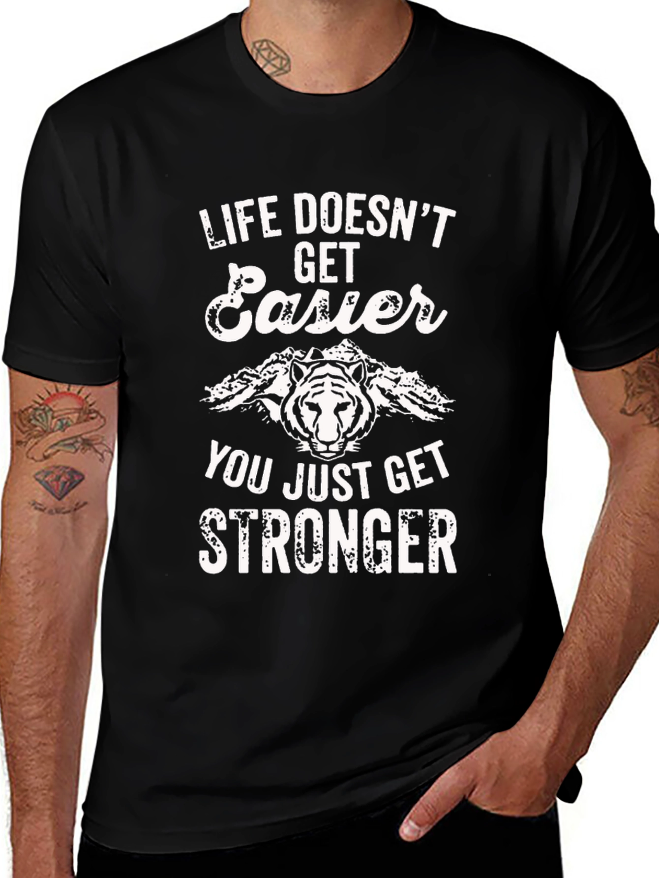 Life Doesnt Get Easier Graphic Tee