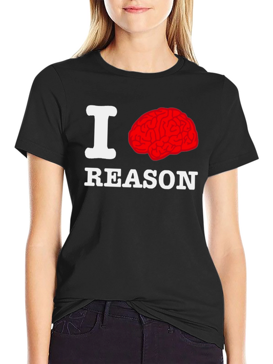 I Brain Reason Graphic T-Shirt - Black