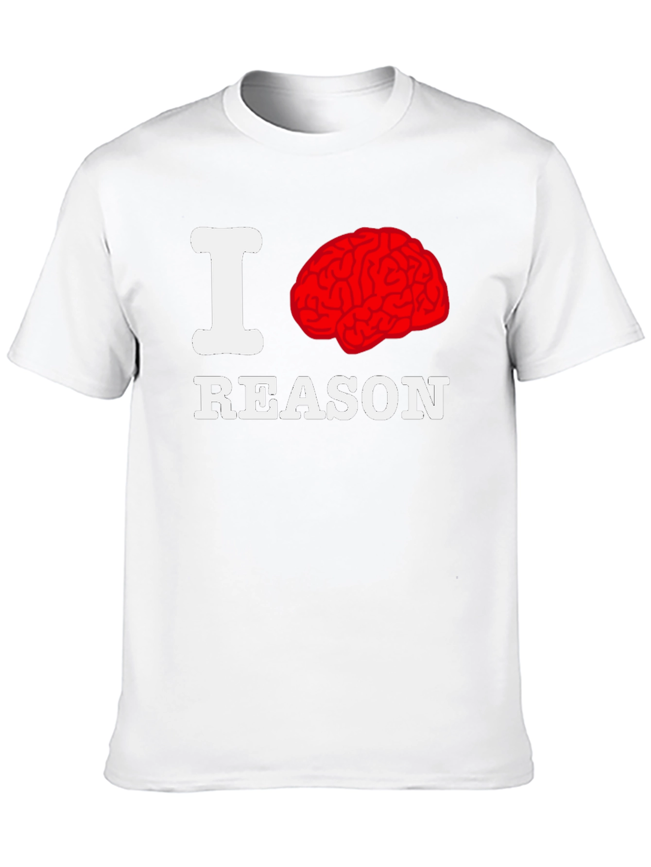 I Brain Reason Graphic T-Shirt - Black
