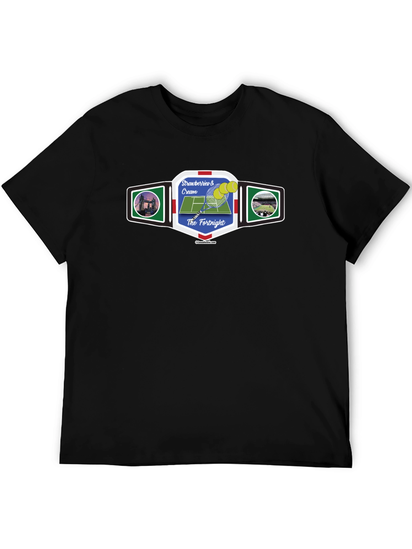 Strawberries & Cream Tennis T-Shirt - The Fortnight