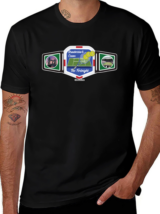 Strawberries & Cream Tennis T-Shirt - The Fortnight