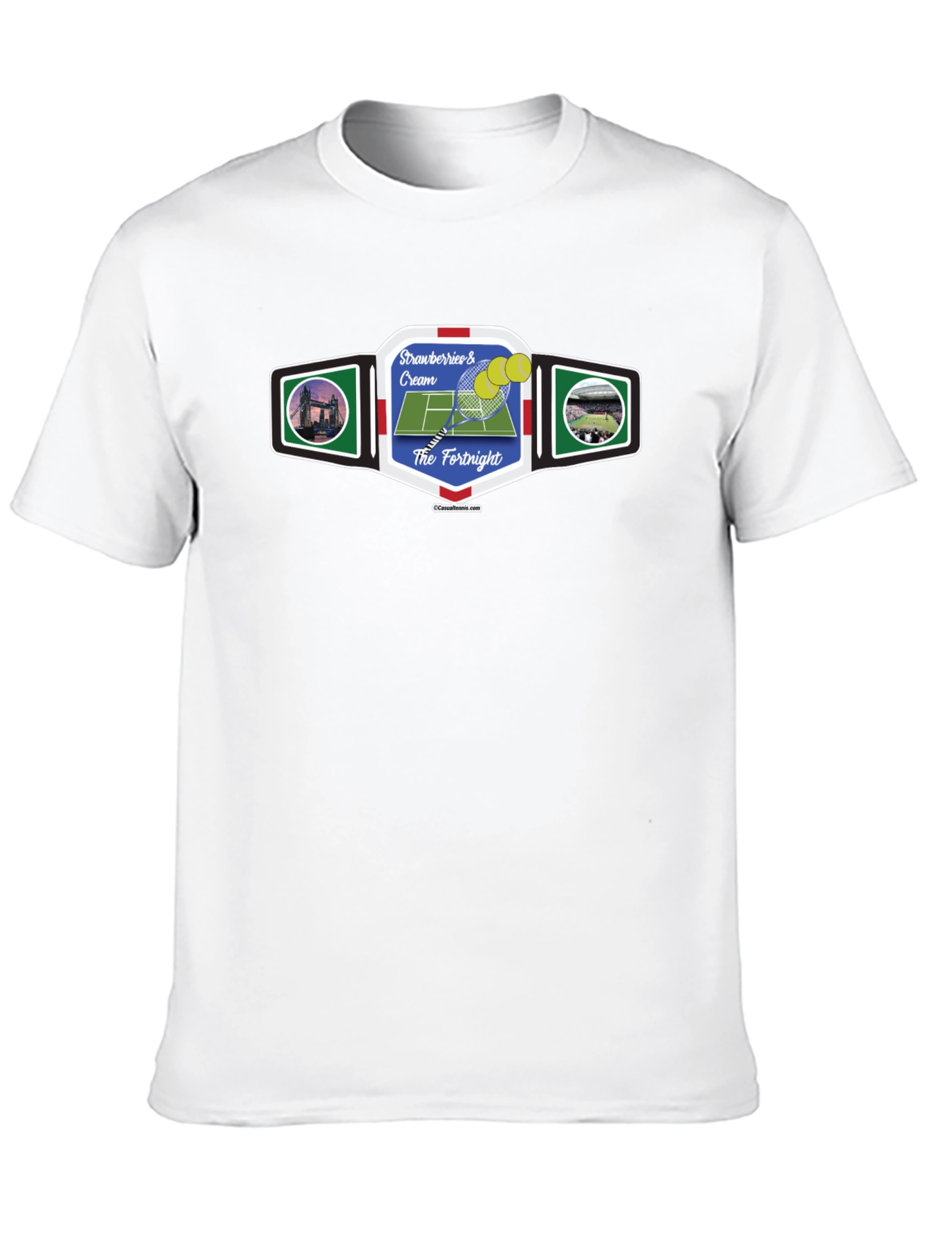 Strawberries & Cream Tennis T-Shirt - The Fortnight