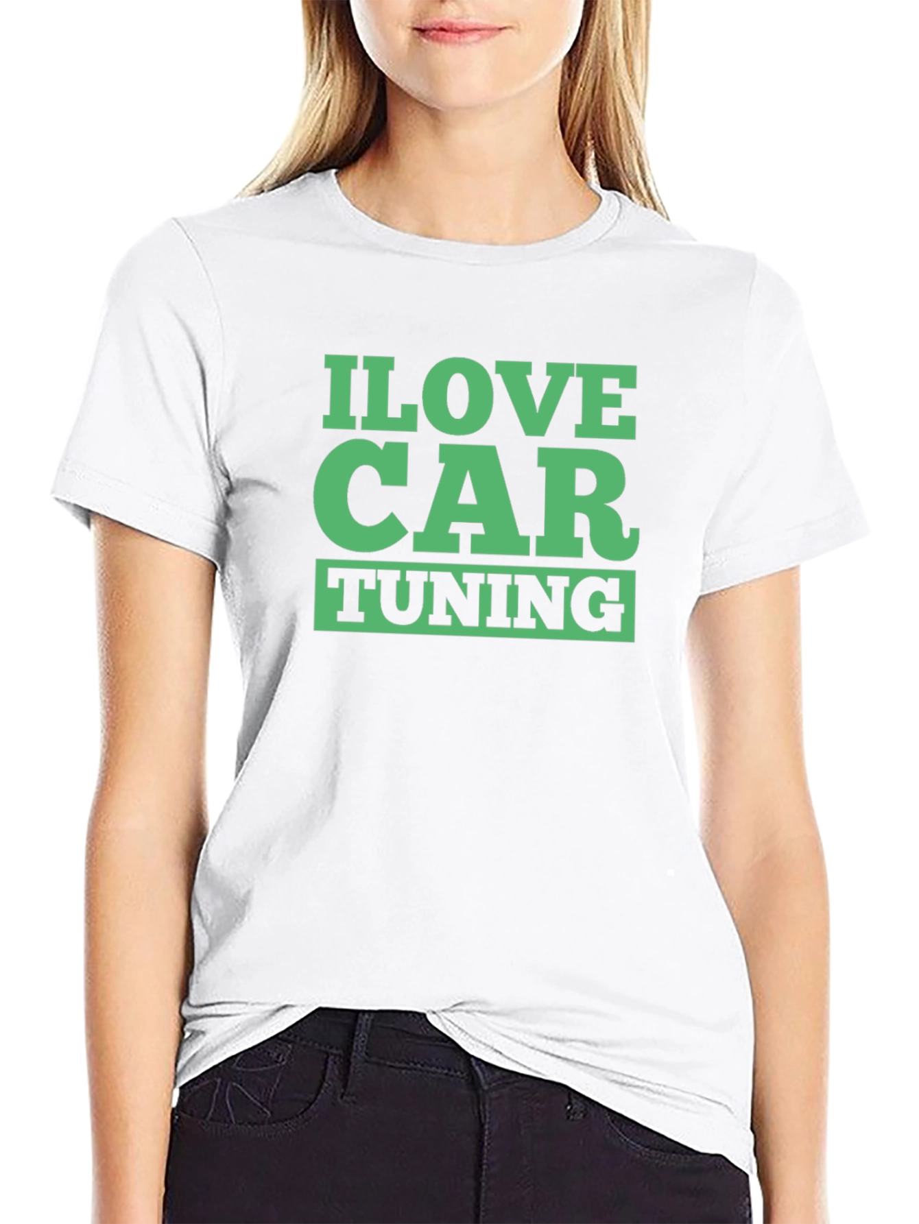 I Love Car Tuning Black T-Shirt