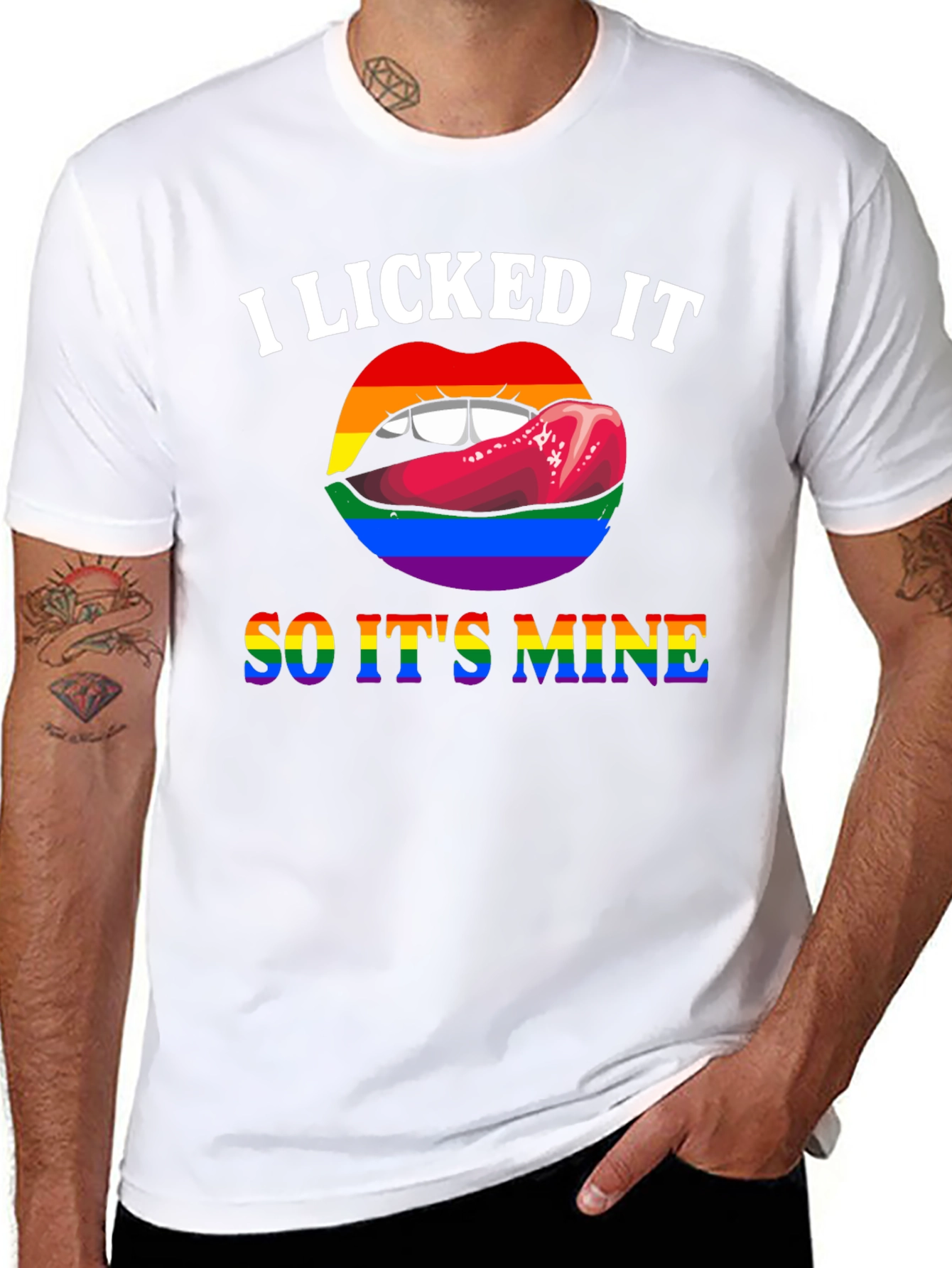 I Licked It So Its Mine Pride T-Shirt