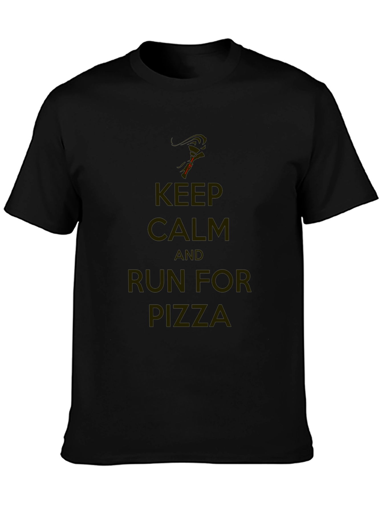 Keep Calm and Run for Pizza T-Shirt