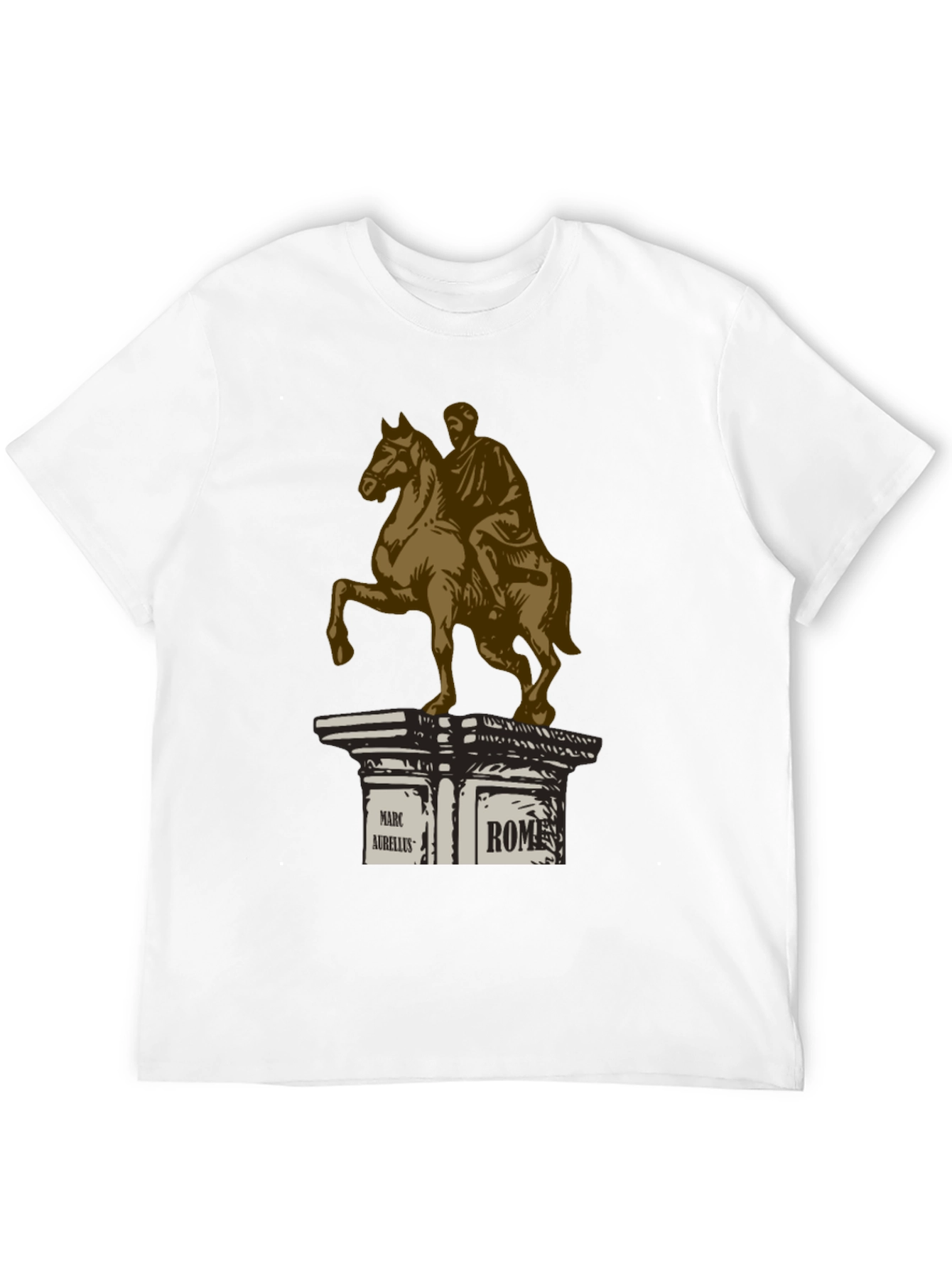 Marcus Aurelius Rome T-Shirt - Classic Equestrian Statue Design
