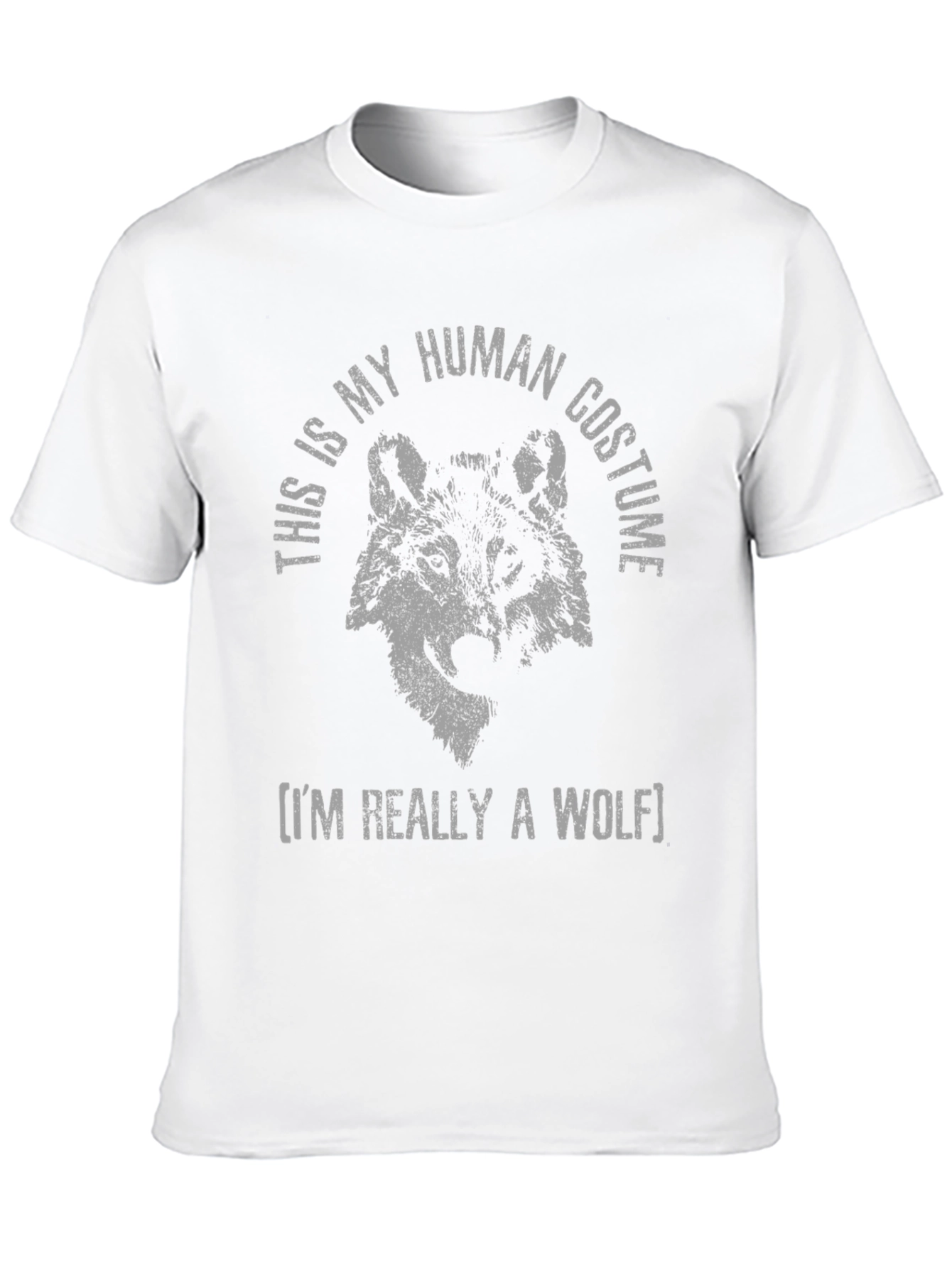 Human Costume Wolf T-Shirt - Funny Animal Tee