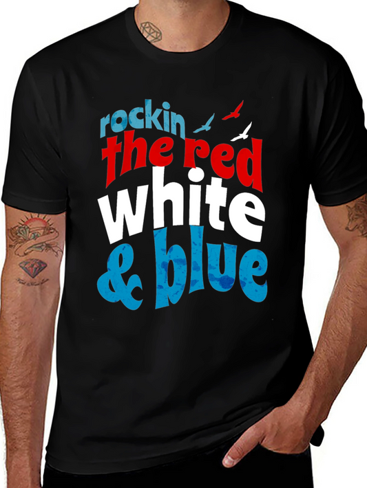 Rockin the Red White & Blue Graphic T-Shirt