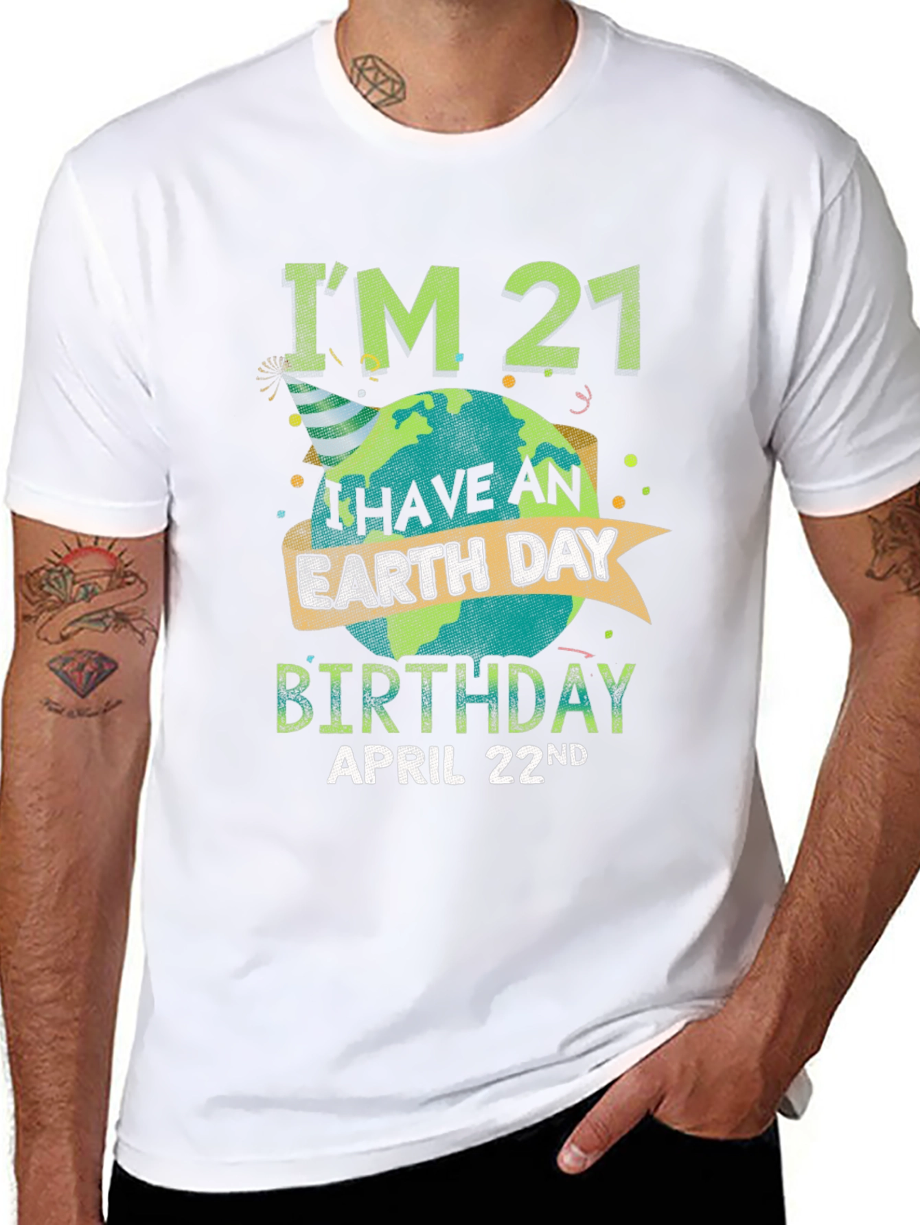 Earth Day 21st Birthday T-Shirt - April 22nd