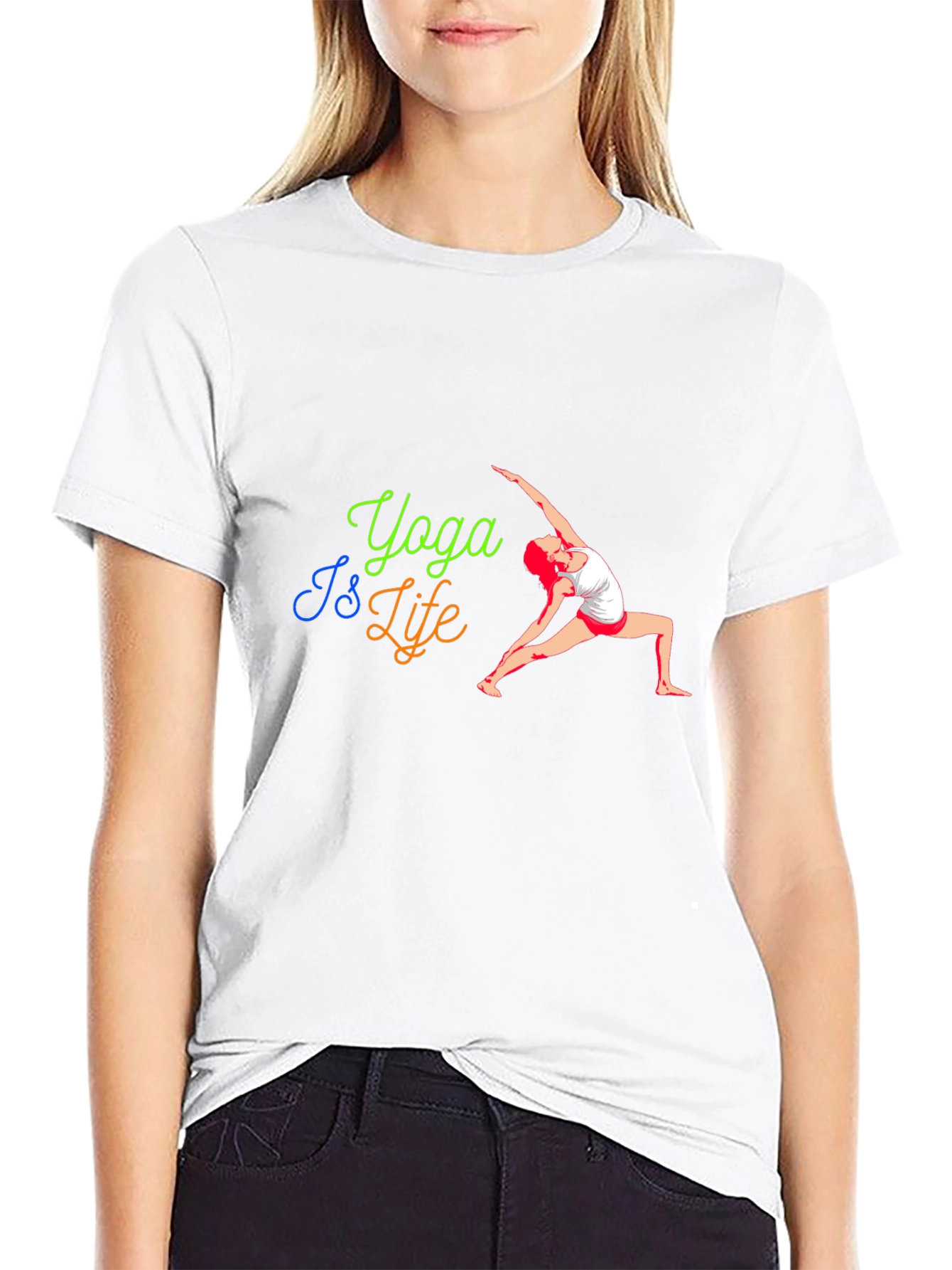Yoga Is Life T-Shirt - Fitness Fashion Tee