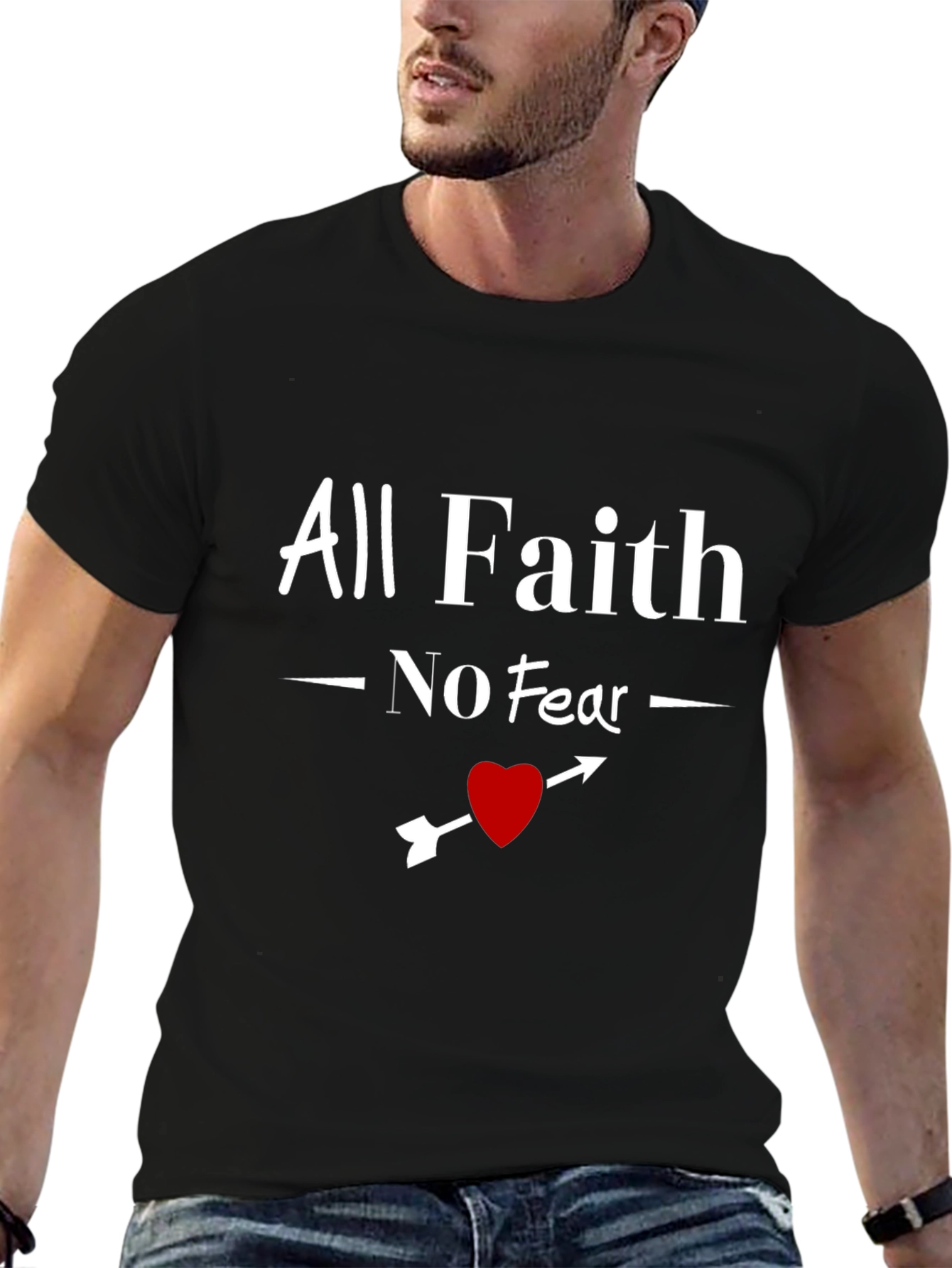 Faith Over Fear Graphic Tee - Stylish Christian Apparel