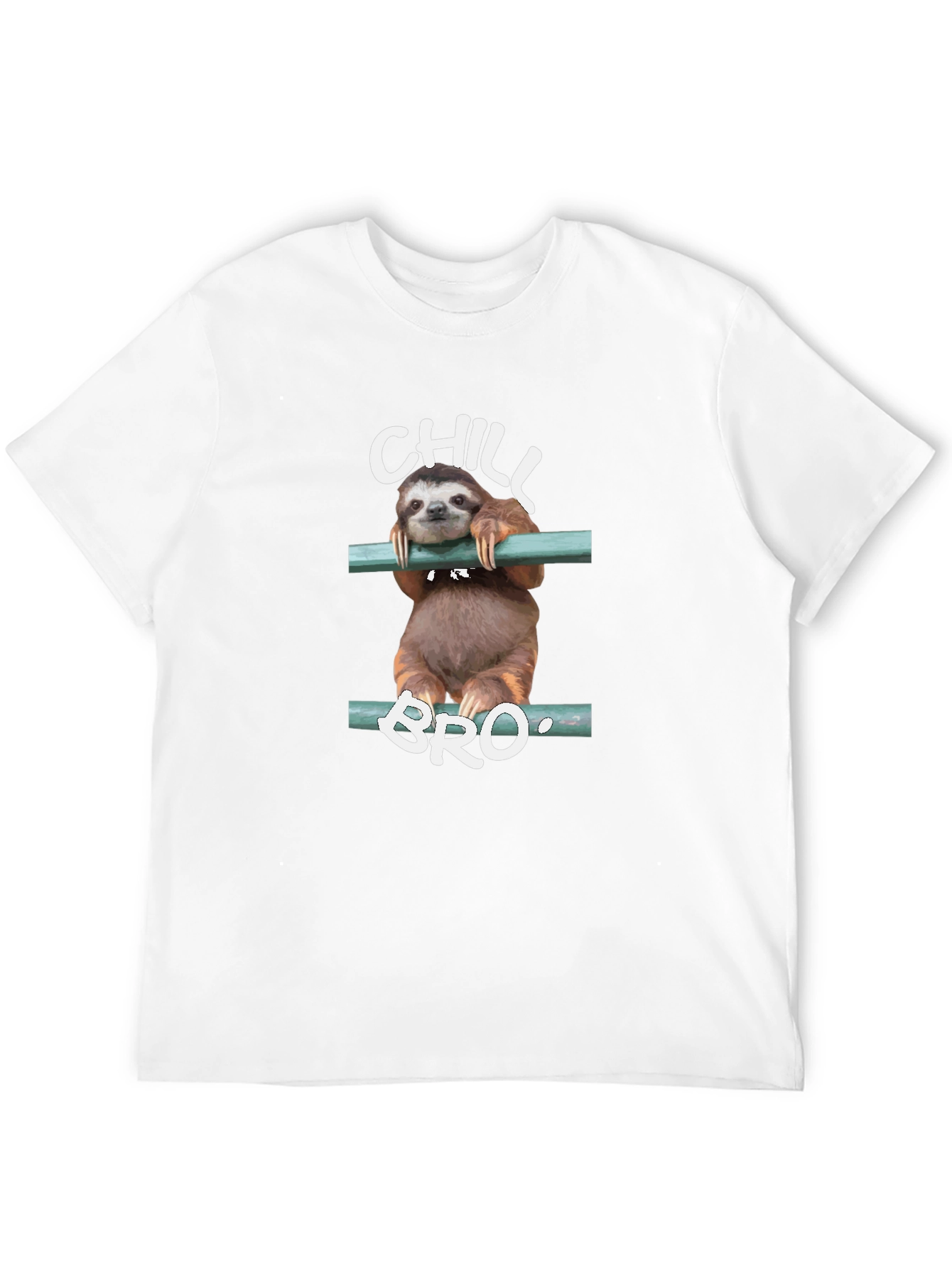Chill Bro Sloth Graphic Tee - Relaxed Style
