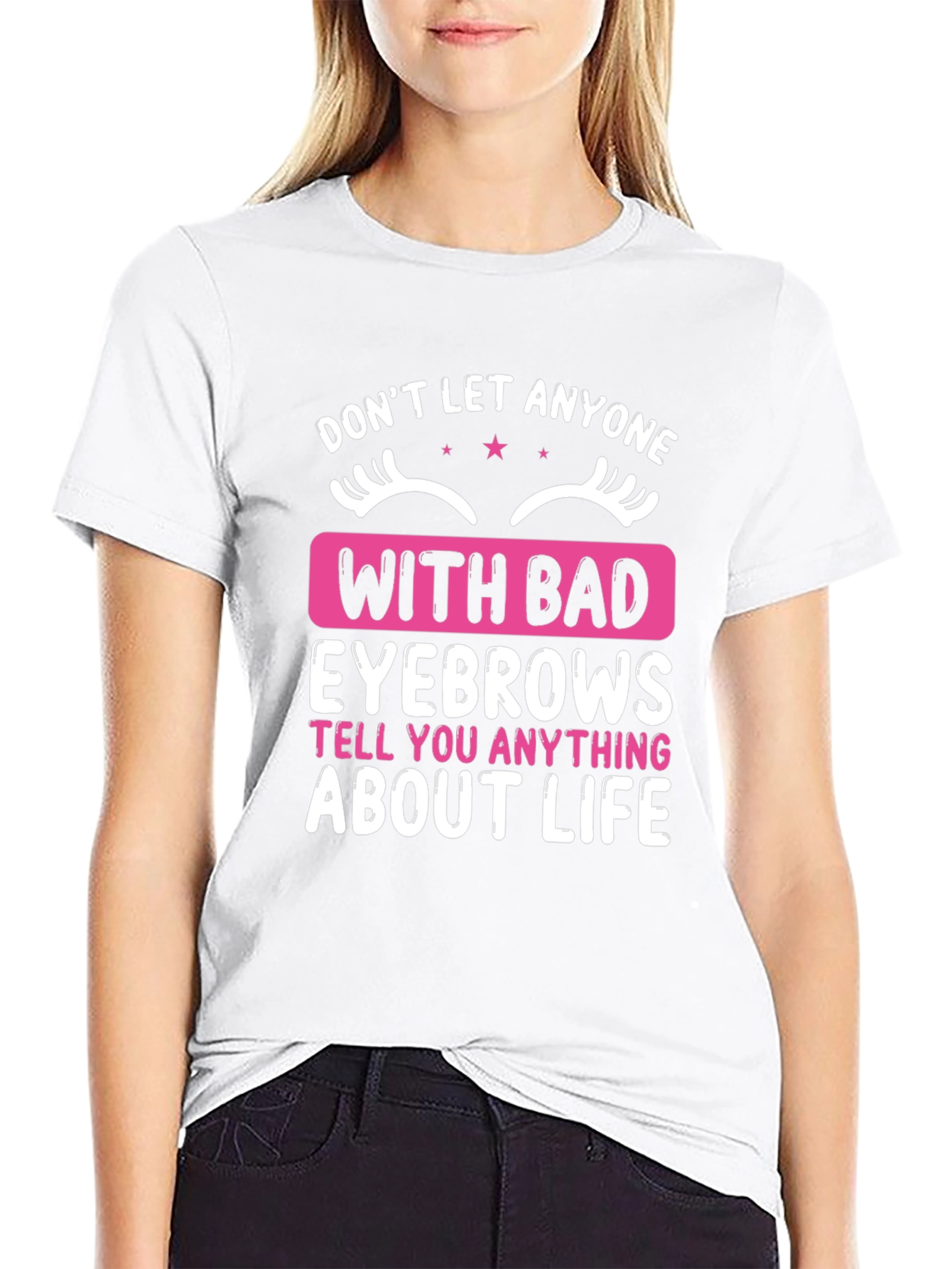 Funny Eyebrow Graphic T-Shirt - Statement Tee
